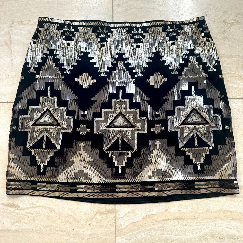 Express Sequins mini skirt